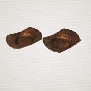 Cast Iron Metal Tea Light Copper Finish Candle Holder, Votive, Made in Japan